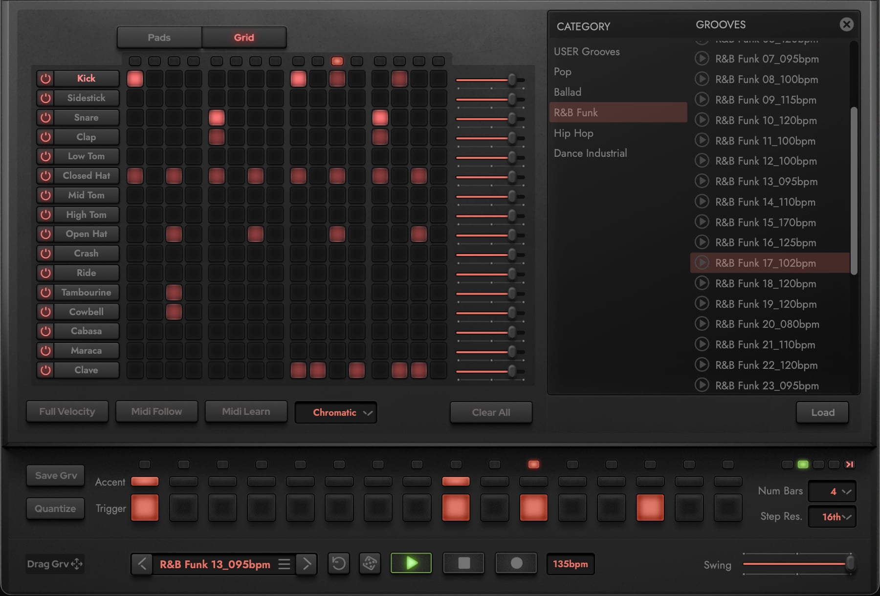 Browsing and Sequencing a Groove