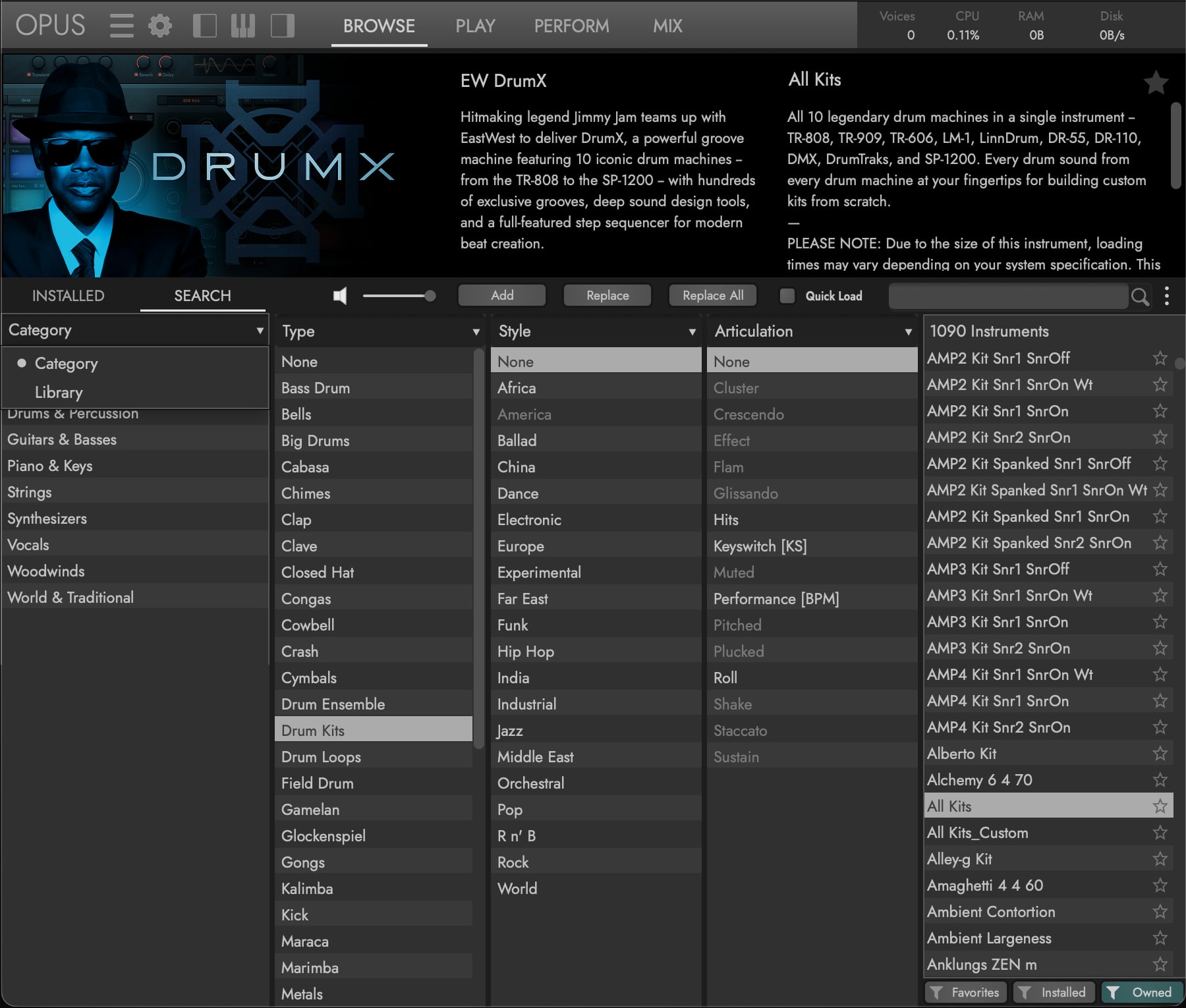 Browser - Search Mode