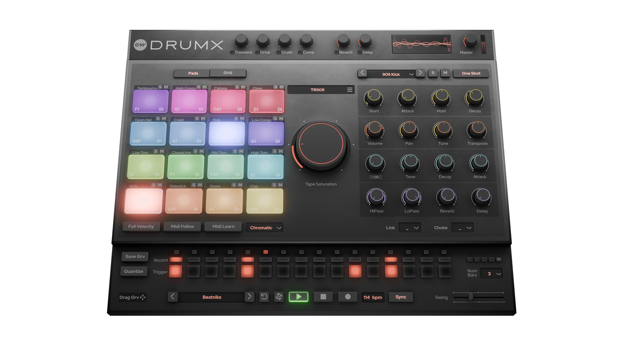 DrumX Kits and Sounds