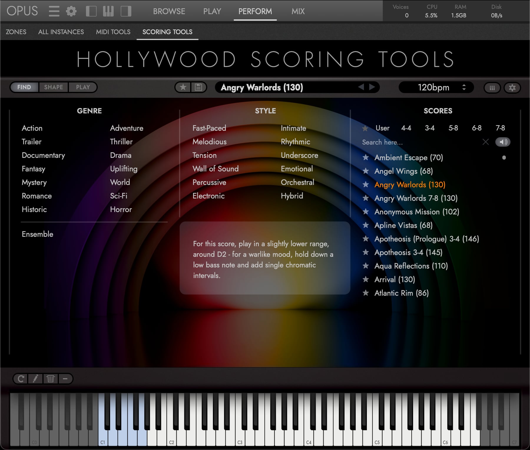 The Score Browser
