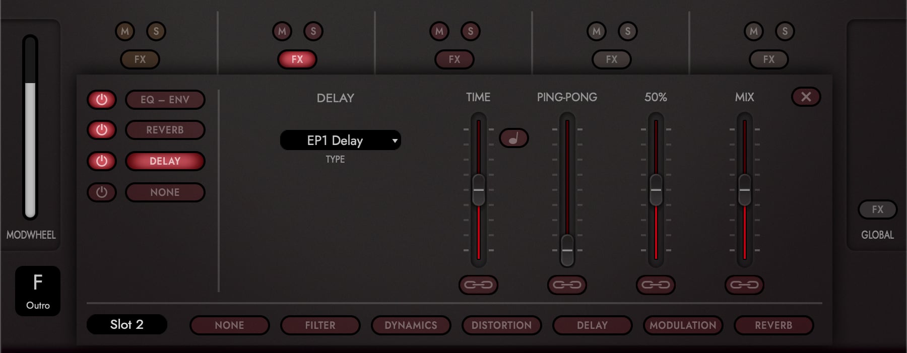 The Insert FX rack